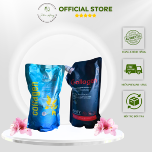 Thuốc Uốn Ép AVATY COLLAGEN 1000ML Hỗ Trợ Uốn Ép Tóc Suôn Mượt Chuyên Dành Cho Tóc Yếu 1000ml