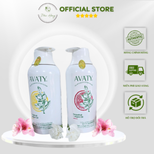 Cặp dầu gội xả AVATY ARGAN OIL 780ML Tinh chất Argan Oil Collagen Hair Salon phục hồi chống rụng tóc