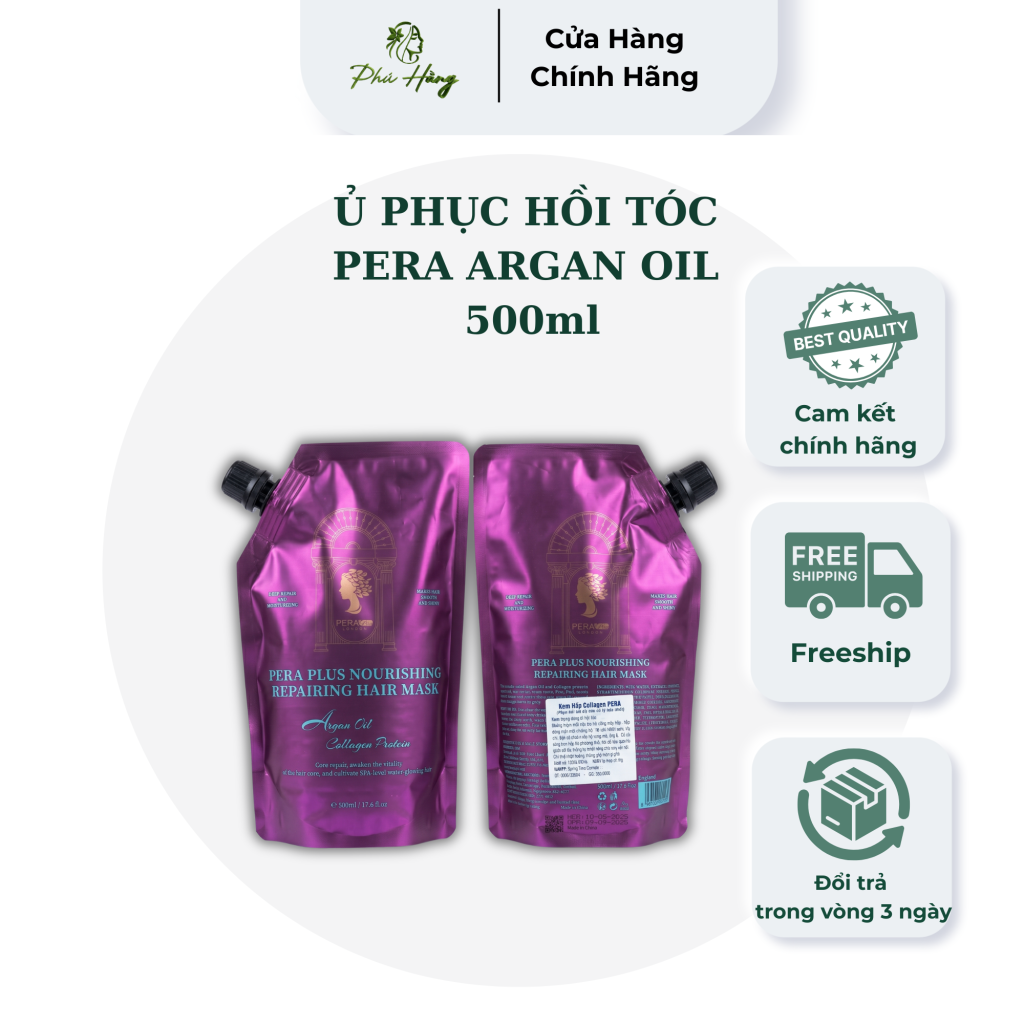 Hấp tóc Pera Argan Oil 500ml